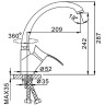Смеситель для кухни FRAP F4101-13 красный
